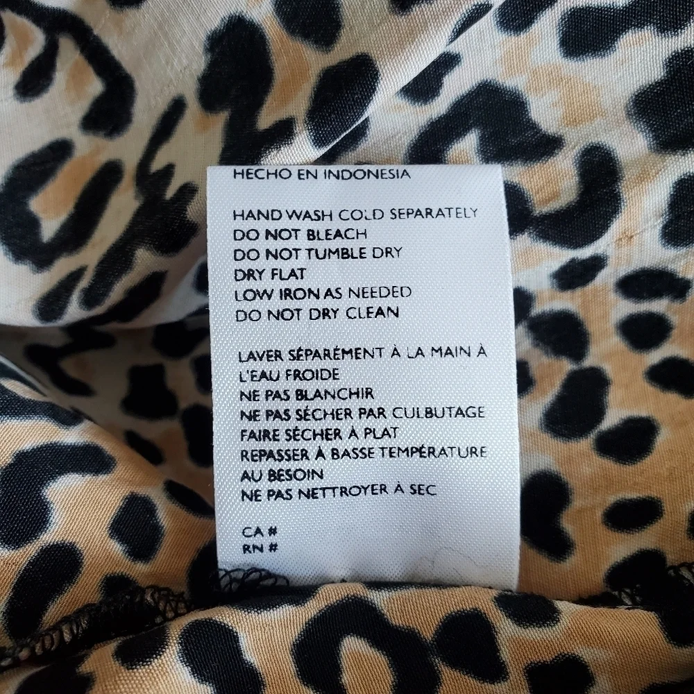 Faithfull The Brand Abbey Wrap Le Cinq Animal Print Midi Dress NWT Size 4/Small
